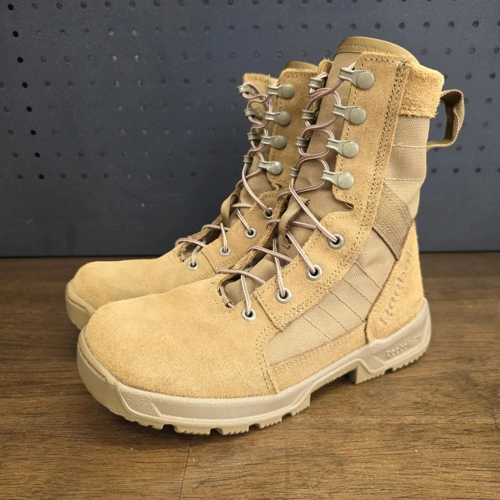 Reebok Strikepoint US Tactical Boots Mens 6.5M Coyote Brown Lightweight CM8940